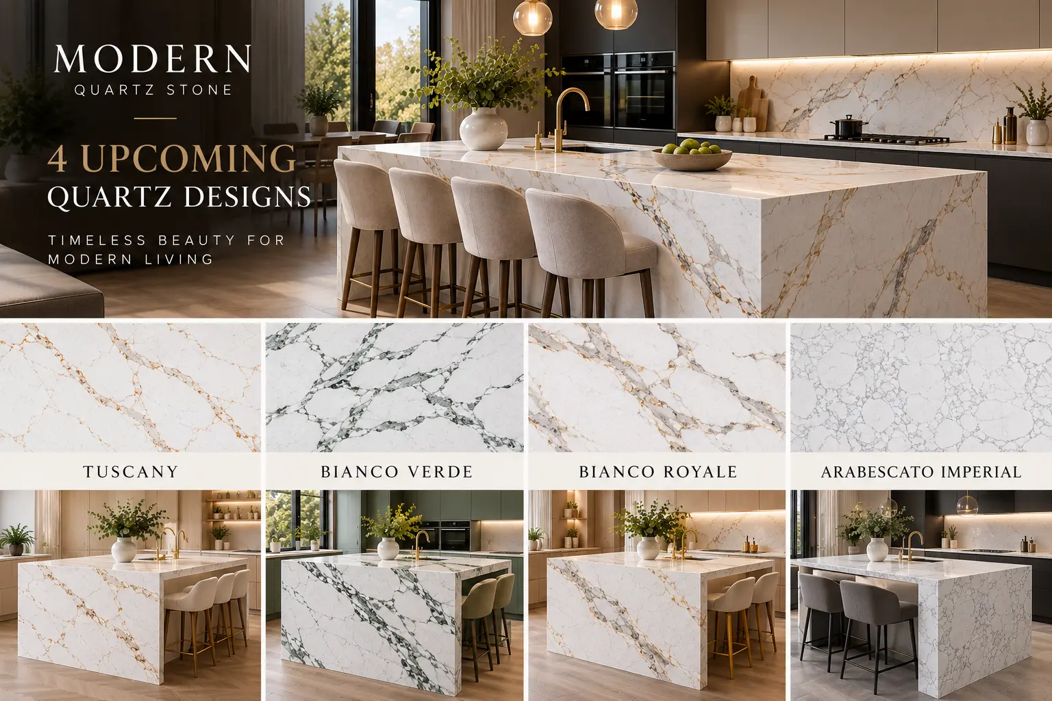 4 Upcoming Quartz Worktop Designs to Watch in 2026